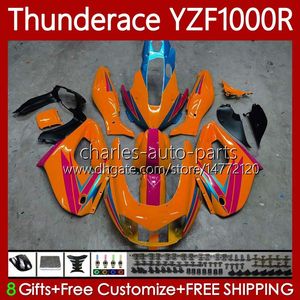 OEM Body for Yamaha YZF1000R Thunderace YZF 1000R 1000 R Hot Orange 96-07 Bodywork 87NO.147 ZF-1000R 96 97 98 99 00 01 YZF1000-R 02 03 04 05 06 07 1996 2007 FEASINGS KIT