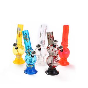 6,2 Zoll großes, mit Acryl bedrucktes Acryl-Wasserpfeifen-Glaspfeifen-Dab-Rig für Rauch