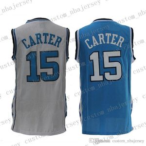 Vince Carter # 15 North Carolina Basketball Jerseys UFO-storleken S-XXL Gratis frakt