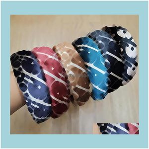 20colos Hurtownie Marka Designer Kobiety Cartoon Letters Headband Headwrap Szeroki Krzyż Krzyż Krzyż Pałąki Luksusowe Turban Hair Hoop Hoop Hoop