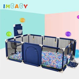 IMBABY Baby Playpen Dry Pool With Balls Baby Fence Playpen For born For 0-6 Years Old Children Safety Barrier Bed Fence SH190923