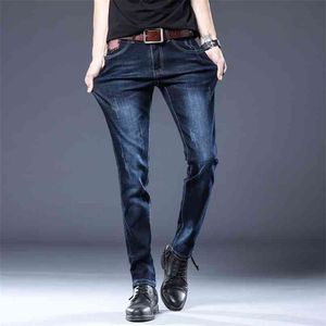 Browon Marka Moda Mężczyźni Skinny Jeans Homme Mid Rise Długie Spodnie Stretch Ołówek Slim Fit Plus Rozmiar 210723