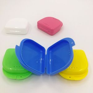 Dental Retainer Orthodontic Boxes Mouth Guard Denture Storage Case Box Plastic Oral Hygiene Supplies Organizer DH8566