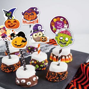 100Pcs Halloween Stickers Vinyl Pumpkin Sticker Waterproof No-Duplicate For Laptop Luggage Skateboard Water Bottle Car Decals Kids Toys Gifts