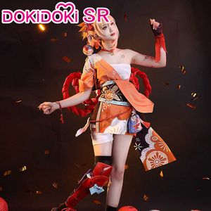 PRE-SALE DokiDoki-SR Gioco Genshin Impact Yoimiya Costume Cosplay Yoimiya Costume Genshin Impact Halloween Costume Cosplay Y0903