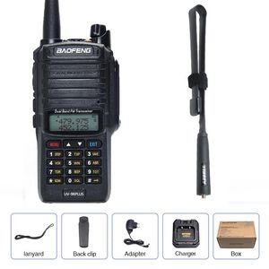 Walkie Talkie 2022 Baofeng UV-9R Plus للماء IP68 15W / عالية الطاقة CB HAM 50 كيلومتر طويل المدى المحمولة اتجاهين راديو للصيد