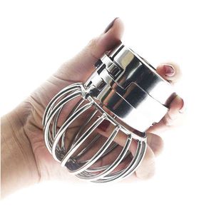 NXYCockrings Stainless Steel Heavy Scrotum Testicle Pendant Metal Delay Ejaculation Ball Stretcher Chastity Lock Cock Ring Penis Ring 1124