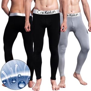 メンズウィンターサーマルアンダーウェアロングジョンズ男性メンズレギンスホムパンツタイツThermo Strumpfhose Tayt 211110