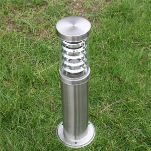 outdoor pole rod bollard light column post lamp LED modern stainless steel waterproof