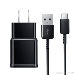 5V 2A Fast Adaptiv väggladdare med 1,2 m Typ C USB-kabel för smart mobiltelefon Android-telefon