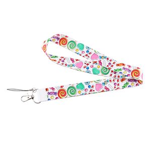 10 teile/los J2542 Lollipop Schlüsselbund Lanyard Cartoon Punk Neck Strap für Schlüssel ID Karte Handy Lanyards