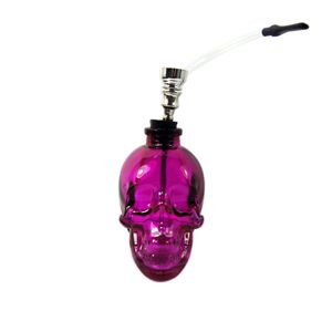 Cam Bong Nargile Su Boruları Yağı Dab Rig Mini Kalın Beker Cam Kafatası 3.5 inç Sigara Boru Renk Nargile Bongs