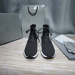 패션 탑 커플 두꺼운 바닥 레이스 니트 부츠 N2.0 에어 쿠션 조합 겨울 고품질 통기성 신발 원래 상자 크기 35-45
