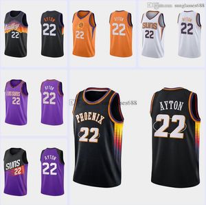 Deandre Ayton jersey 2021-22 PhoenixCity Basketball Jerseys Men Youth S-XXL in stock