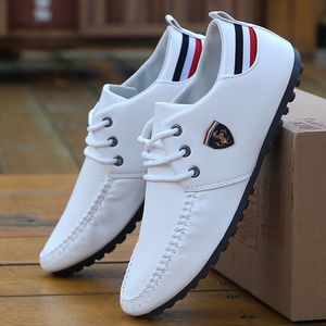 Men Driving Shoes Flax Breathable Solid Color Slip Spring And Autumn Breathable Men's Peas Shoes the British Sneakers