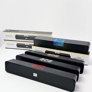 10W Bluetooth Soundbar HiFi Bas Hoparlör Stereo Kablosuz Soundbox Telefon Bilgisayar Ev Eğlence Açık Hoparlörler