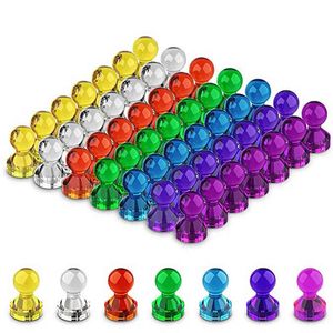 50pcs Push Pin Thumbtacks Strong Neodymium Cones Fridge Whiteboard Magnets Office Home Tools 7 Colors Magnet