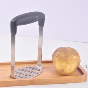 NOVITÀ Tagliapatate in acciaio inossidabile Schiacciapatate Patate dolci Pressa manuale per uso domestico Comodi materiali in primo piano Posizione del foro uniforme RRF12047