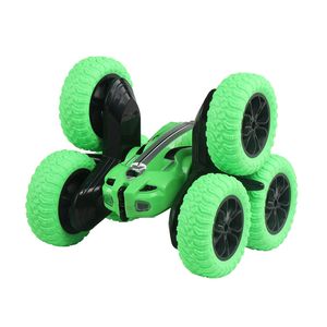 2.4G stunt remote control car double-sided rotary roll-over torsion children's toy car.