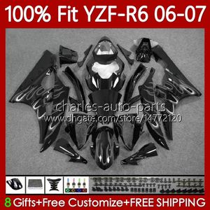 OEM Motorycycle Cody для Yamaha YZF R 6 600 CC YZF600 YZF-R6 06-07 Кузов 98NO.121 YZF R6 2006 2007 YZF-600 серый пламя 600CC YZFR6 06 07 Формация инъекций на 100%