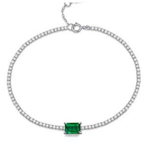 Cultivate Emerald Lab Created Diamond Classic Tennis Armband S925 Sier Plated With Gold Women Armband