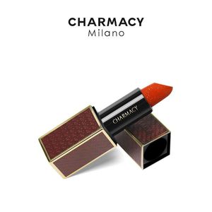 Charmacy Brilhante Brilho Metálico Matte Veludo Lip Maquiagem Diamante Shimmer Vermelho Batom Beleza Cosméticos