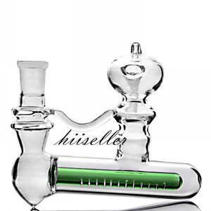 Narghilè 18mm Glass Ash Catcher Downstem Perc Accessori per fumatori Bong d'acqua Recupero olio Acchiappacenere in vetro 14mm