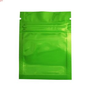 2000pcs/lot Wholesale 6x8cm Green Ziplock Aluminum Foil Package Bag Coffee Bean Mylar Bags Food Pouch Free Fast Shippinghigh quatity