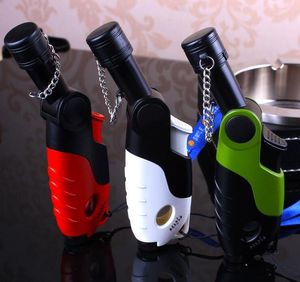 Windproof Butane Jet Torch Lighter with Strap NO GAS Inflatable 3 colors For BBQ Cigarette Smoking Kitchen Tools
