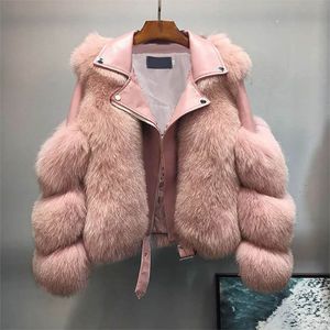 Casaco de pele falso de inverno para casacos de couro jaqueta de couro jaqueta feminino roupas femininas vestuário macio outerwear