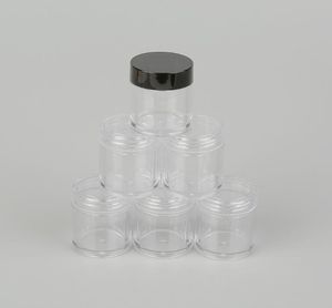 2021 ML Size Plastic Pot Jars Empty Clear Refillable Cosmetic Containers for Eyshadow Makeup Nail Powder Sample