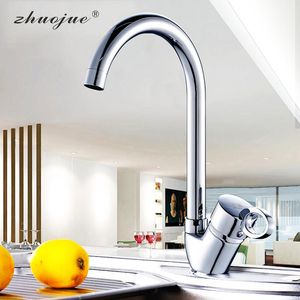 Bathroom Sink Faucets Zhuo Jue 360-degree Rotation Style Modern And Cold Basin Water Mixer Tap Kitchen Single Faucet