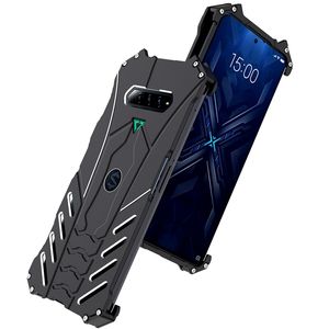 Luksusowe metalowe skrzynki dla Xiaomi Black Shark 4 Pro Pokrywa telefoniczna dla Xiomi Black Shark 4 Etui aluminiowe z oryginalnym wspornikiem