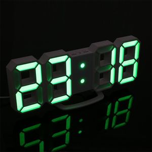New Modern LED Display Digital Desk Wall Alarm Clock Night Light Lamp With More Mode And Showed Different Color