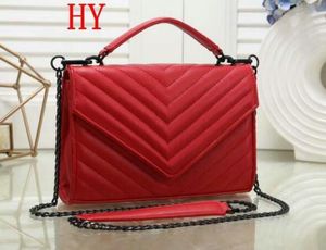 Kadın Crossbody Çanta Üst Çapraz Havyar Metal Siyah Zincir Çanta Hakiki Deri Çanta Kapak Kapak Çapraz Omuz Çantaları # 6019