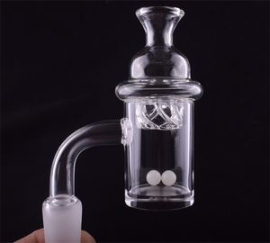 Smoking 14mm male Quartz Banger Nail with Colored Glass Bubble Spinning Carb Cap and Terp Pearl for Dab Rig Bong