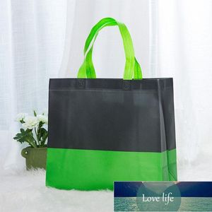 Återanvändbar shoppingväska eko stor unisex tyg non-woven vikbar handväska bärbar tote livsmedelsbutik tyg förvaring väskor fabrikspris expert design kvalitet senaste stil