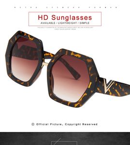 Frauen Übergröße Sonnenbrille Gradient Kunststoff weibliche Sonnenbrille UV400 Lentes de Sol Mujer 272 5 stücke