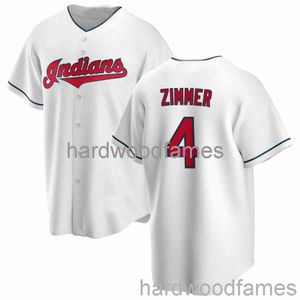 Özel Bradley Zimmer # 4 Jersey Dikişli Erkek Kadın Gençlik Çocuk Beyzbol Forması XS-6XL