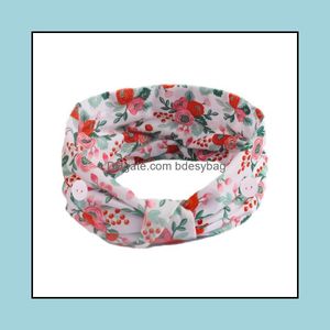 Headbands Hair Jewelry Jewelrywomens With Wide Kerchief And Crossed Knots Womens Elastic Headband Aessories Drop Delivery 2021 Wdv2S