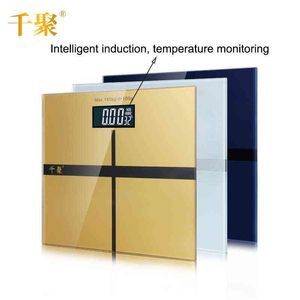 Bathroom Floor Scale Household Electronic Digital Body Bariatric LCD Display Division Value 180kg/100g temperature monitoring H1229