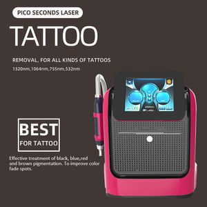 Tragbare Professionelle Carbon Peel Q-Switched ND YAG Pikosekunden Pico Laser Tattoo Entfernung Maschine Pigmente Entfernung 1064nm 532nm 1320nm