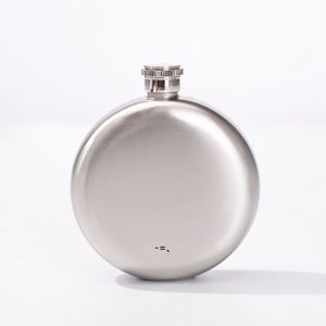 NEW5OZ Portable Round Whiskey Flask Alcohol Hip Flasks Drinkware Accessories Wine Bottle Russian Liquor Pot Bar Travel Supplies RRF12175