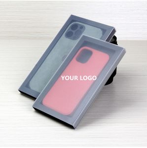 Wholesale slide box packaging for sale - Group buy Personalised Custom Kraft Paper Packaging Foldable Slide Drawer Box for iPhone Pro Max Cell Phone Slim Case Cover with Universal Size AS307