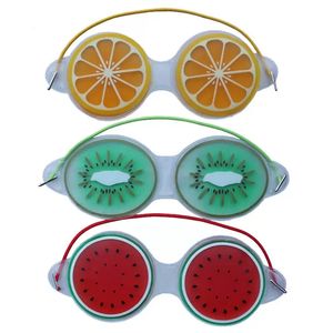 Gel di ghiaccio creativo Maschera per gli occhi Maschere per dormire Favore di partito Impacco freddo Gel di frutta carino Occhi Fatica Sollievo Raffreddamento Cura Rilassamento