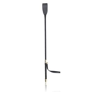 Riding Crop Rider Whips Schooling Horse Horsewhip with Loop Metal Plated Handle Black Flogger Equestrian Tools 60cm