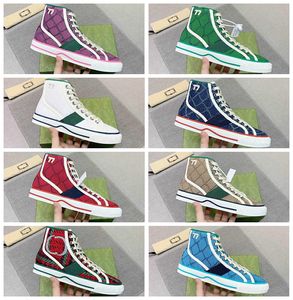 Tennis 1977 Designers Sneaker Luxury Canvas Shoe 30 Colors Mix Order Washed Jacquard Eenim Men Women Shoes Ace Rubber Sole Sneakers With Box Dust Bag