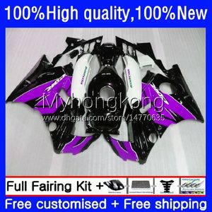 Carroçaria para Honda CBR600FS CBR600 F2 CBR600CC 91-94 Corpo 34no.168 CBR Black Purple 600F2 600 F2 FS CC 600CC 600FS 1991 1992 1993 1994 CBR600F2 91 92 94 Kit de Feira