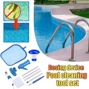 Wholesale spa with pool resale online - Pool Accessories Swimming Vacuum Cleaner Cleaning Tool Kit Suction Spary Jet Head With Net For Spa Pond Fountain