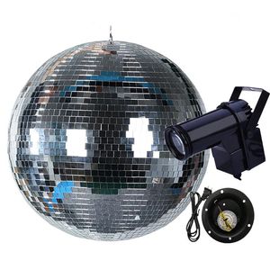 Wholesale disco motor for sale - Group buy Effects BEIAIDI D20CM CM Glass Rotation Disco Mirror Ball With EU US Plug Motor W RGB Beam Pinspot Lamp Wedding Party Light